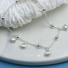 Sterling Silver Shell Ball Bracelet