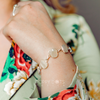 Sterling Silver Modern Mother of Pearl Bracelet