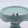 Sterling Silver Teardrop Shell Studs
