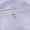 Sterling Silver Single Drop Pearl Earrings