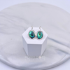 Sterling Silver Oval Shell Earrings (small)