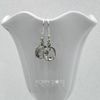 Sterling Silver Square Faceted Green Amethyst Earrings