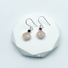 Sterling Silver Rose Quartz Square Cushion Cut Earrings
