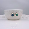 Sterling Silver Square Shell Earrings