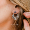 Luxury Sterling Silver Filigree Tanzanite Earrings