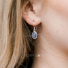 Sterling Silver Single Tanzanite Earrings (Talpe Cut)