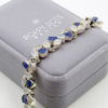 Deluxe Sterling Silver Tanzanite and Moonstone Bracelet