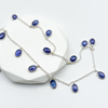 Sterling Silver Oval Tanzanite Necklace
