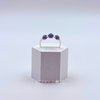 Sterling Silver Triple Tanzanite Ring