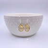 Sterling Silver Citrine Quartz Teardrop Earrings