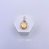 Sterling Silver Citrine Quartz Teardrop Pendant