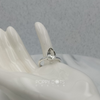 Sterling Silver Teardrop Green Amethyst Ring