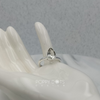 Load image into Gallery viewer, Sterling Silver Teardrop Green Amethyst Ring