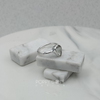 Sterling Silver Teardrop Green Amethyst Ring