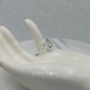 Sterling Silver Teardrop Green Amethyst Ring