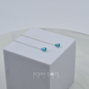 Sterling Silver Turquoise Teardrop Zirconia Threaders