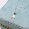 Sterling Silver Teardrop White Gilson Opal Necklace