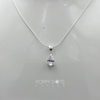 Sterling Silver Zirconia Teardrop Pendant