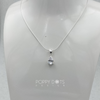 Sterling Silver Zirconia Teardrop Pendant