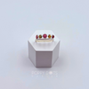 Sterling Silver Quintet Tourmaline Ring