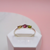 Sterling Silver Dainty Tourmaline Ring