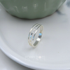 Sterling Silver Stylish Triple Band Ring