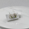 Sterling Silver Water Lily Peridot Earrings