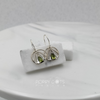 Load image into Gallery viewer, Sterling Silver Water Lily Peridot Earrings