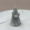 Load image into Gallery viewer, Sterling Silver Round Halo Zirconia Ring