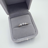 Sterling Silver Zirconia Triple Round Ring