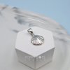 Sterling Silver Inlaid Mother of Pearl Seashell Pendant