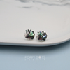 Sterling Silver Inlaid Shell Seashell Studs