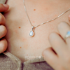 Sterling Silver Moonstone Teardrop Pendant
