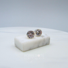 Sterling Silver Tube Set Zirconia Studs