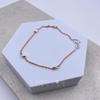Sterling Silver & Rose Gold Dottie Bracelet (19cm)