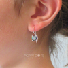 Sterling Silver Round Mystic Topaz Closed Hook earrings