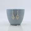 Sterling Silver Light Filigree Shell Earrings