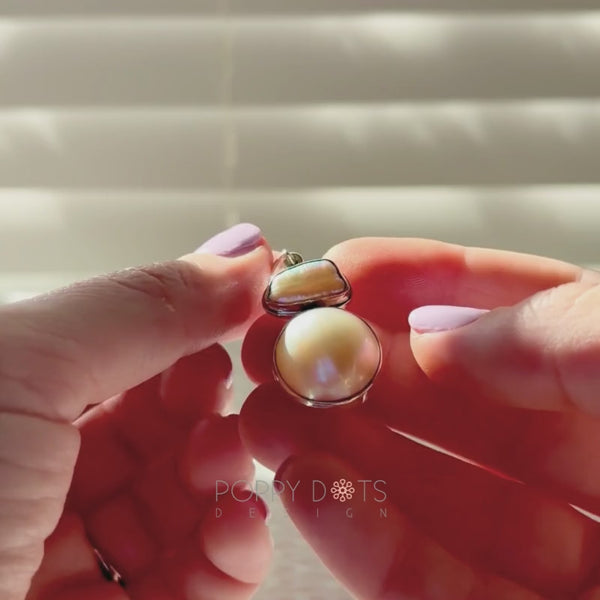 Luxurious Double Freshwater Pearl Pendant