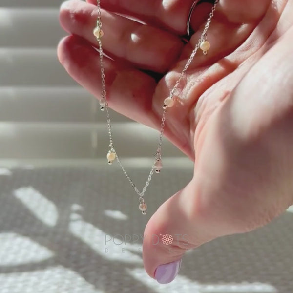 Sterling Silver Dazzle Freshwater Pearl Necklace