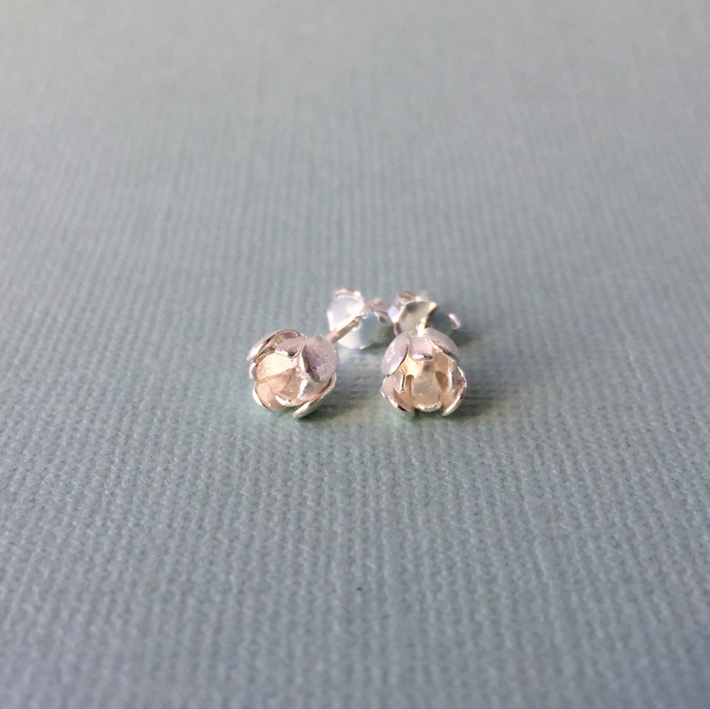 Sterling Silver Petite Tulip Studs