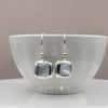 Luxurious Sterling Silver 2-in-1 Shell Earrings