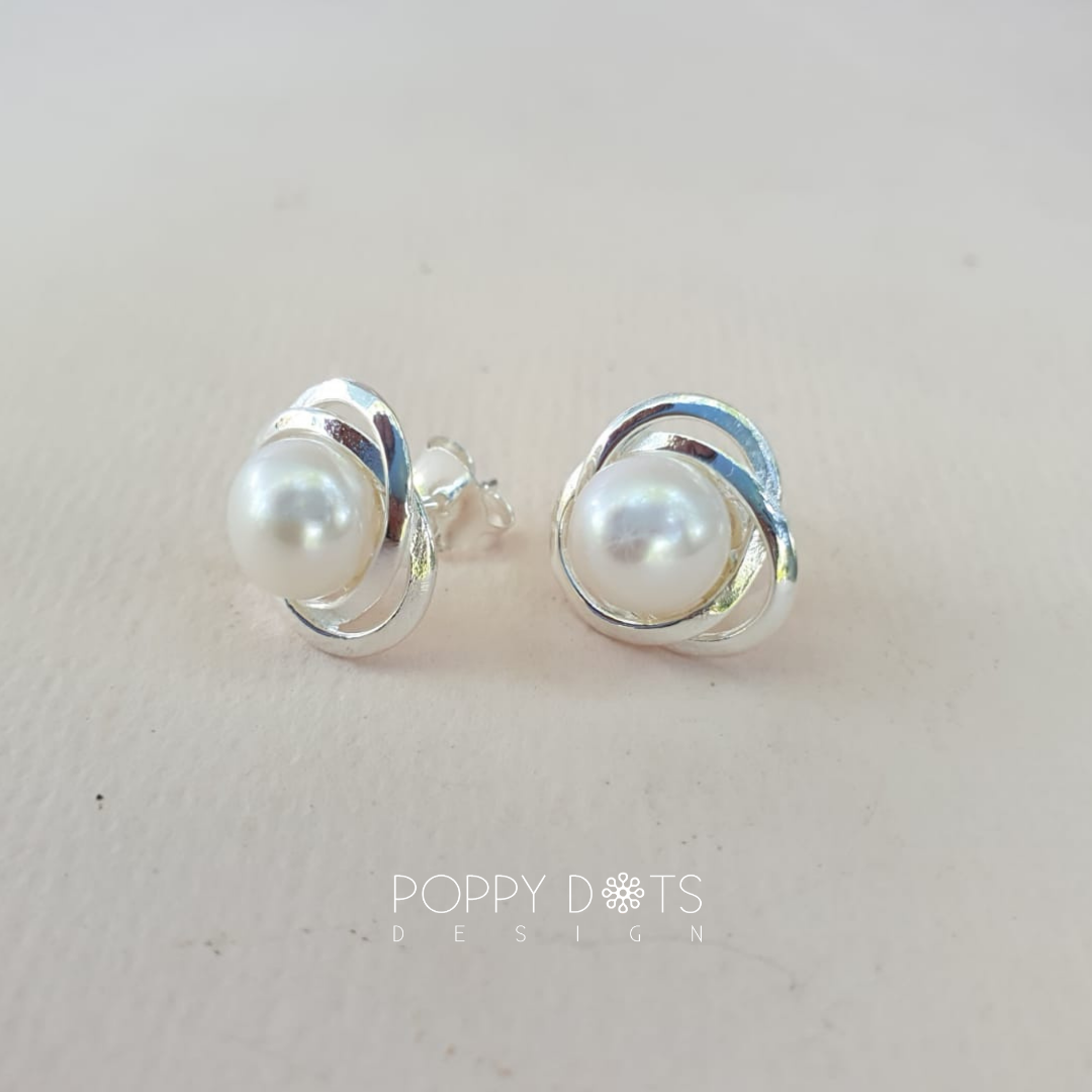 Sterling Silver & Freshwater Pearl Fayette Studs