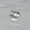 Load image into Gallery viewer, Sterling Silver Brushed Circle Studs