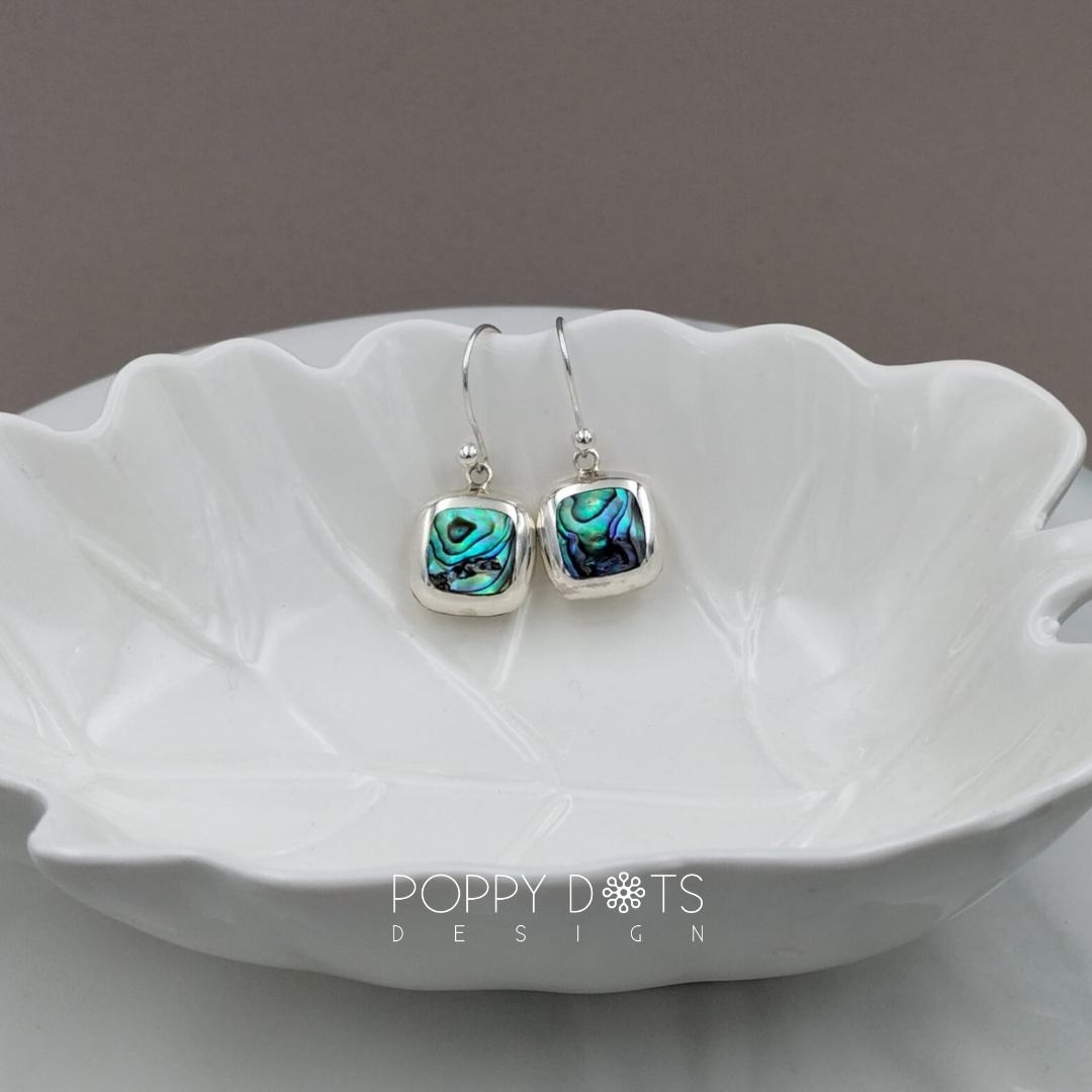 Luxurious Sterling Silver 2-in-1 Shell Earrings