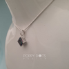 Sterling Silver & Square Mystic Topaz Pendant