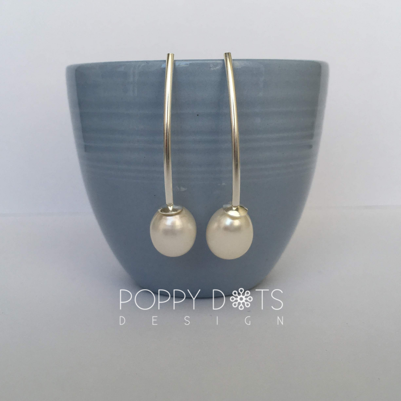 Sterling Silver Oceano Pearl Drop Earrings