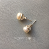 Sterling Silver La Perla Pearl Studs