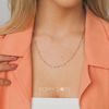 Sterling Silver & Rose Gold 50 cm dottie chain