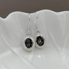 Sterling Silver Dottie Oval Mystic Topaz Earrings