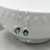 Sterling Silver Dottie Oval Mystic Topaz Earrings